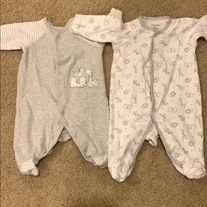 Little Me footed pajamas 3 mo